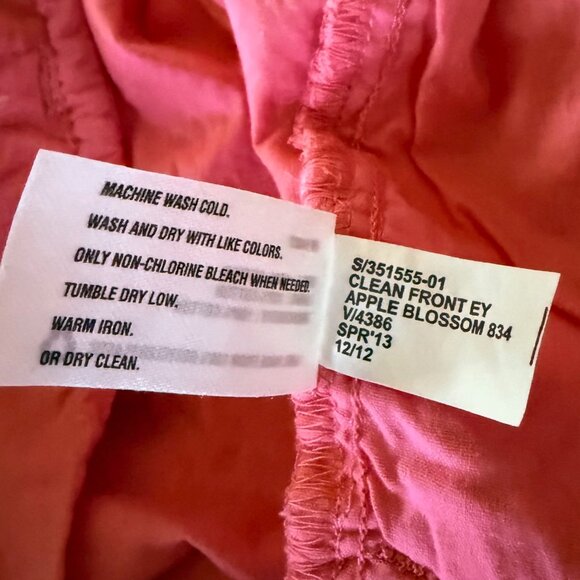 Gap Clean Front Eyelet Shorts Pink Size 8 - Picture 5 of 5